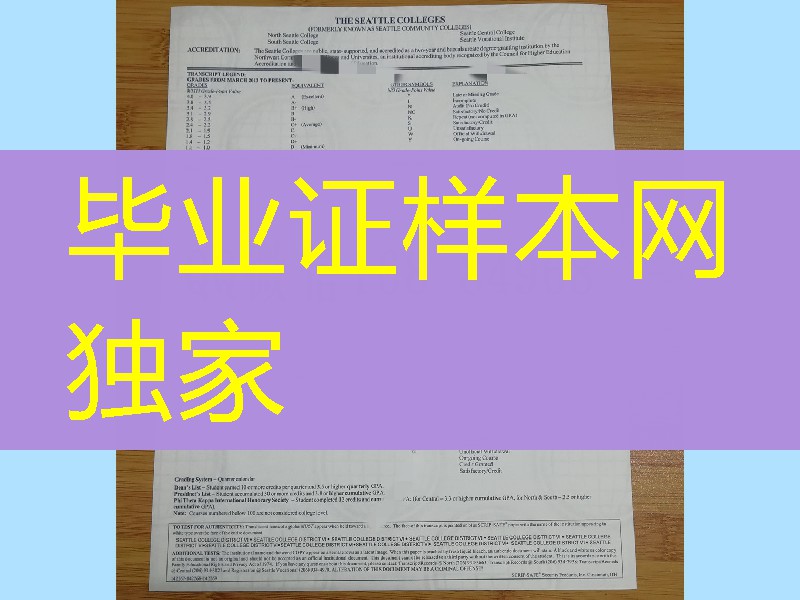 南西雅图社区大学成绩单修改，South Seattle Community College transcript