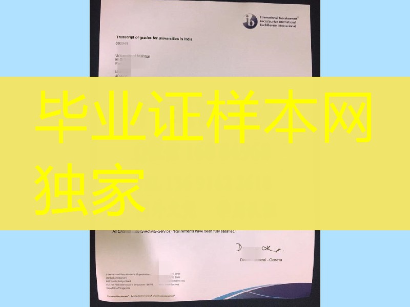 孟买大学成绩单，University of Mumbai transcript