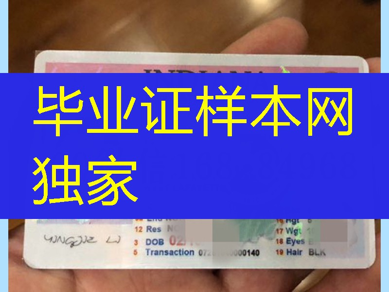 美国印第安纳州驾驶证，美国驾照
