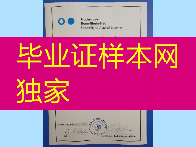 德国波恩莱茵锡格应用技术大学毕业证，Hochschule Bonn-Rhein-Sieg diploma