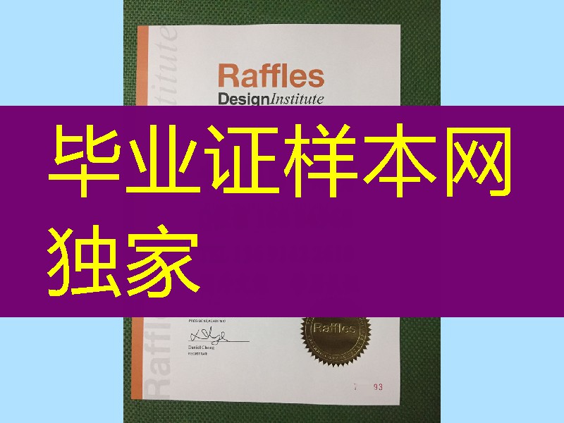 新加坡莱佛士国际设计专修学院上海校区毕业证 Raffles Design Institut diploma degree