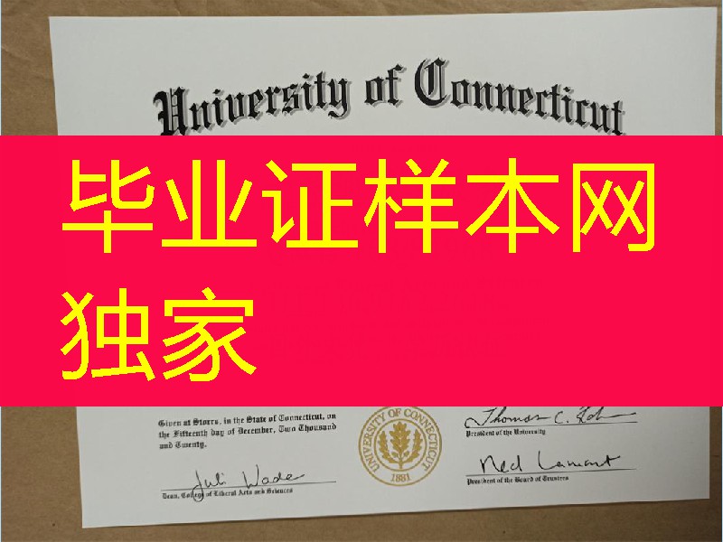 美国康涅狄格大学毕业证实拍，University of Connecticut diploma degree