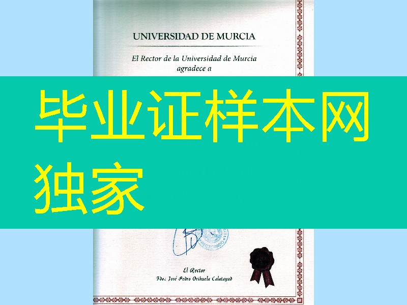 西班牙穆尔西亚大学毕业证，Universidad de Murcia diploma