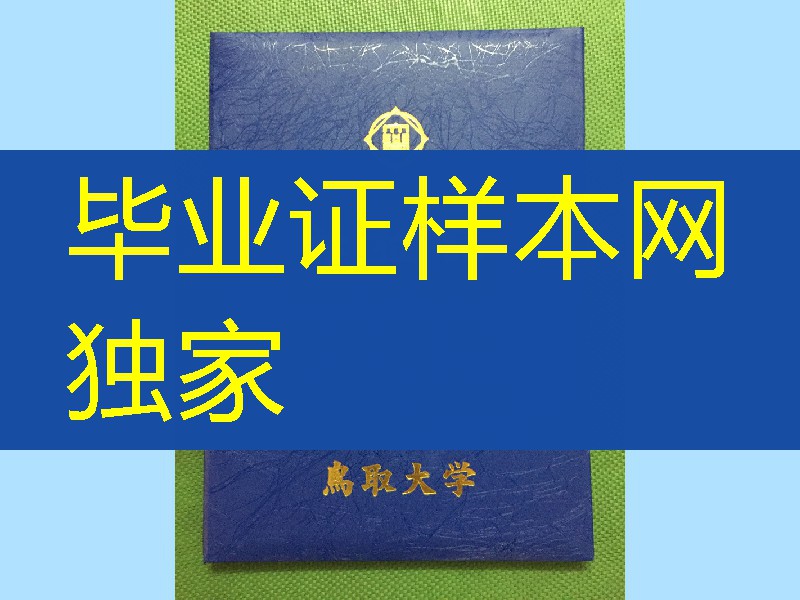 日本鸟取大学毕业证学位记外壳,Tottori University diploma Cover