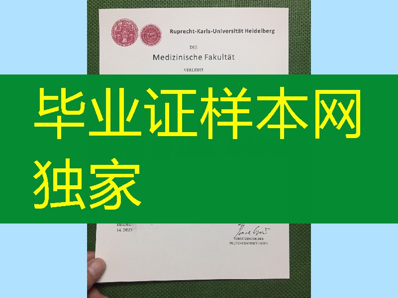 德国海德堡大学学位证毕业证,Heidelberg University diploma certificate