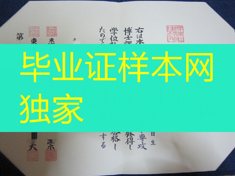日本东京国际大学毕业证，日本东京国际大学学位记模版