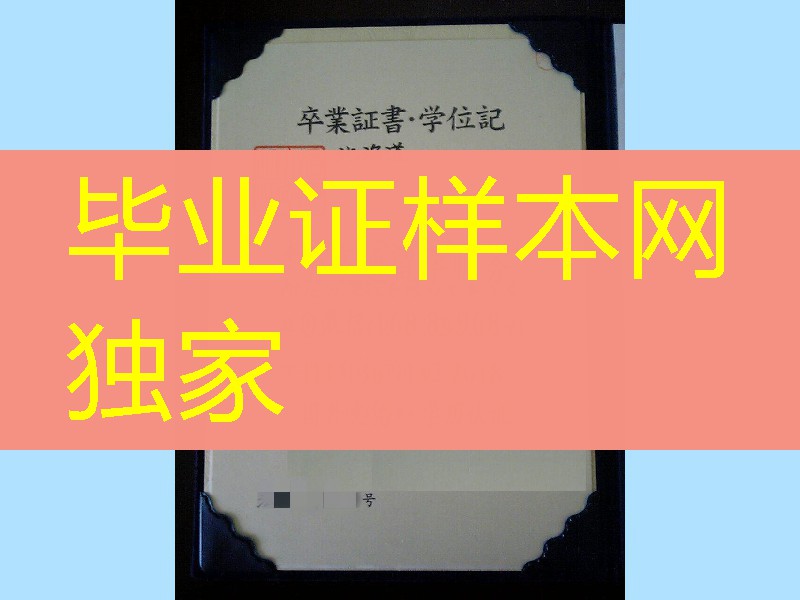 日本北海道大学文凭样本，日本北海道大学卒业证书学位记