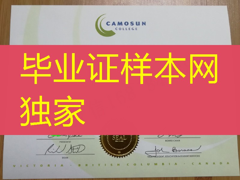 加拿大卡莫森学院毕业证书成绩单副学士学位专业经济学，Camosun College diploma certificate
