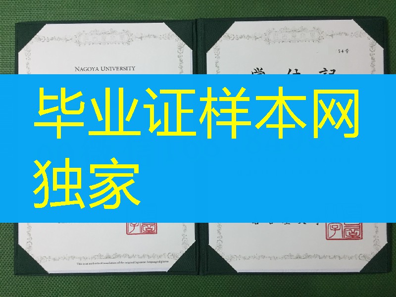 日本名古屋大学学位记，日本名古屋大学卒业证书模版