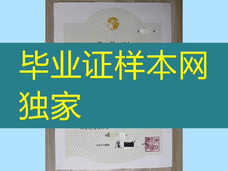 日本东京大学修士学位记，日本东京大学硕士毕业证模版