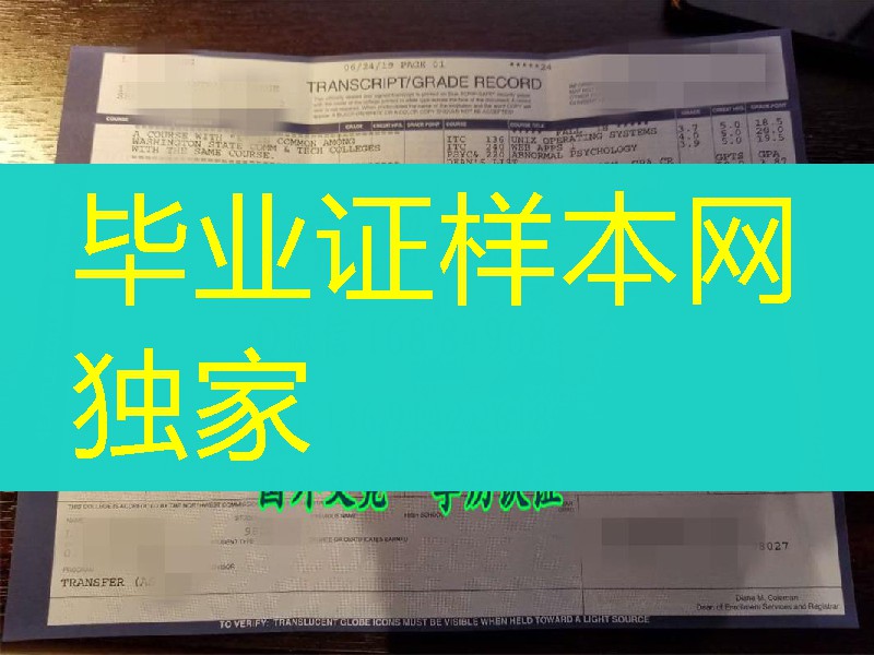美国西雅图学院成绩单真实案例，seattle colleges district vi transcript