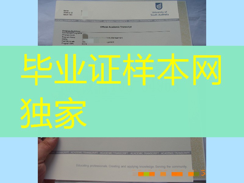 修改GPA：南澳大学成绩单，澳洲南澳大学University of South Australila成绩单案例