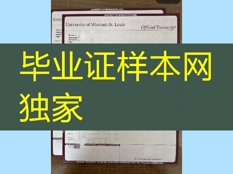 美国密苏里大学圣路易斯分校成绩单，University of Missouri St.Louis transcript