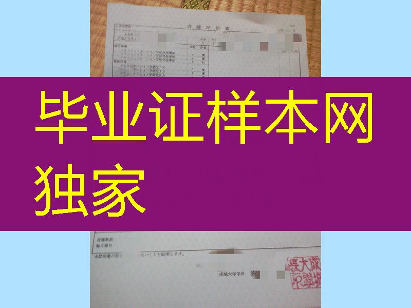 日本成城大学成绩单，Seijou University  transcript