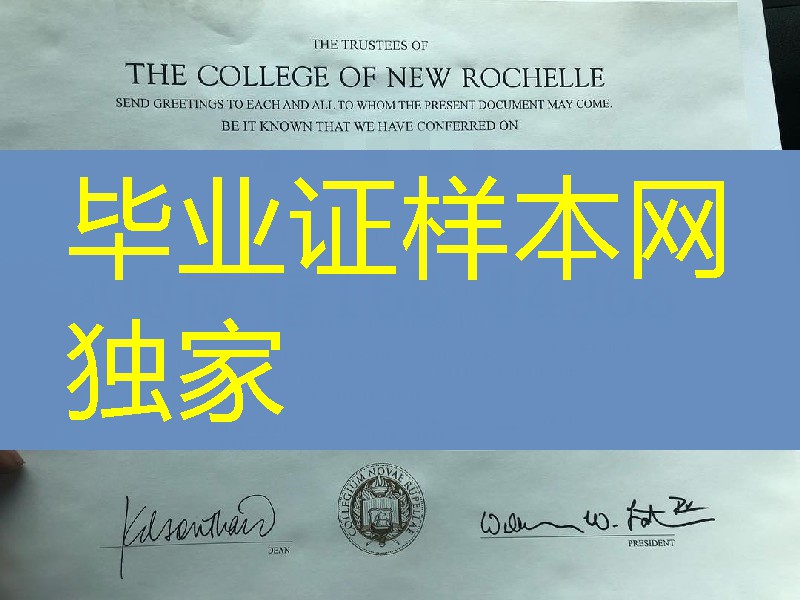 美国新罗谢尔学院毕业证成绩单，the college of new rochelle diploma certificate