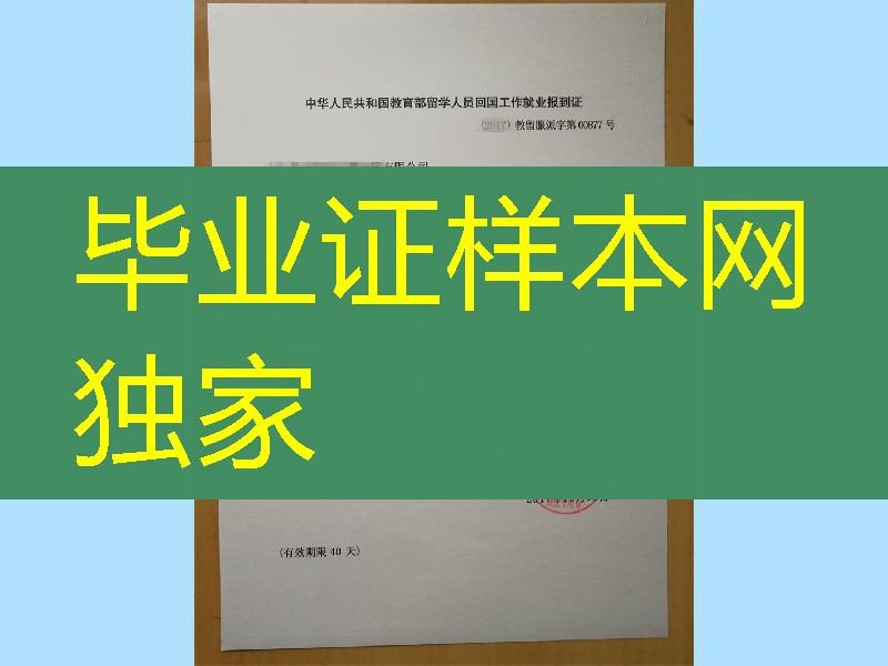 留学生回国就业报到，教育部留学回国人员就业报到证