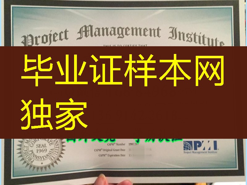 PMP项目管理专业人士资格认证书,Project Management Professional certificate